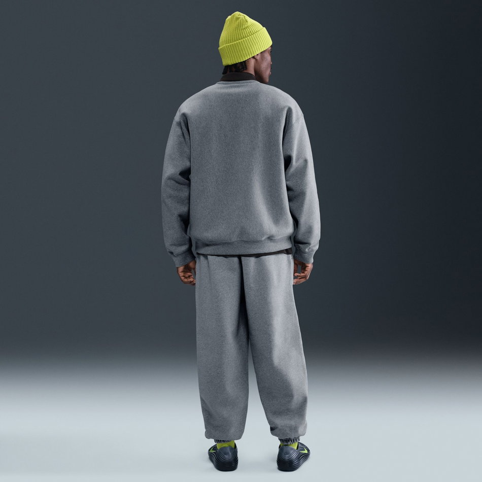 Nike Life Solo Swoosh BB Crew Erkek Gri Sweatshirt