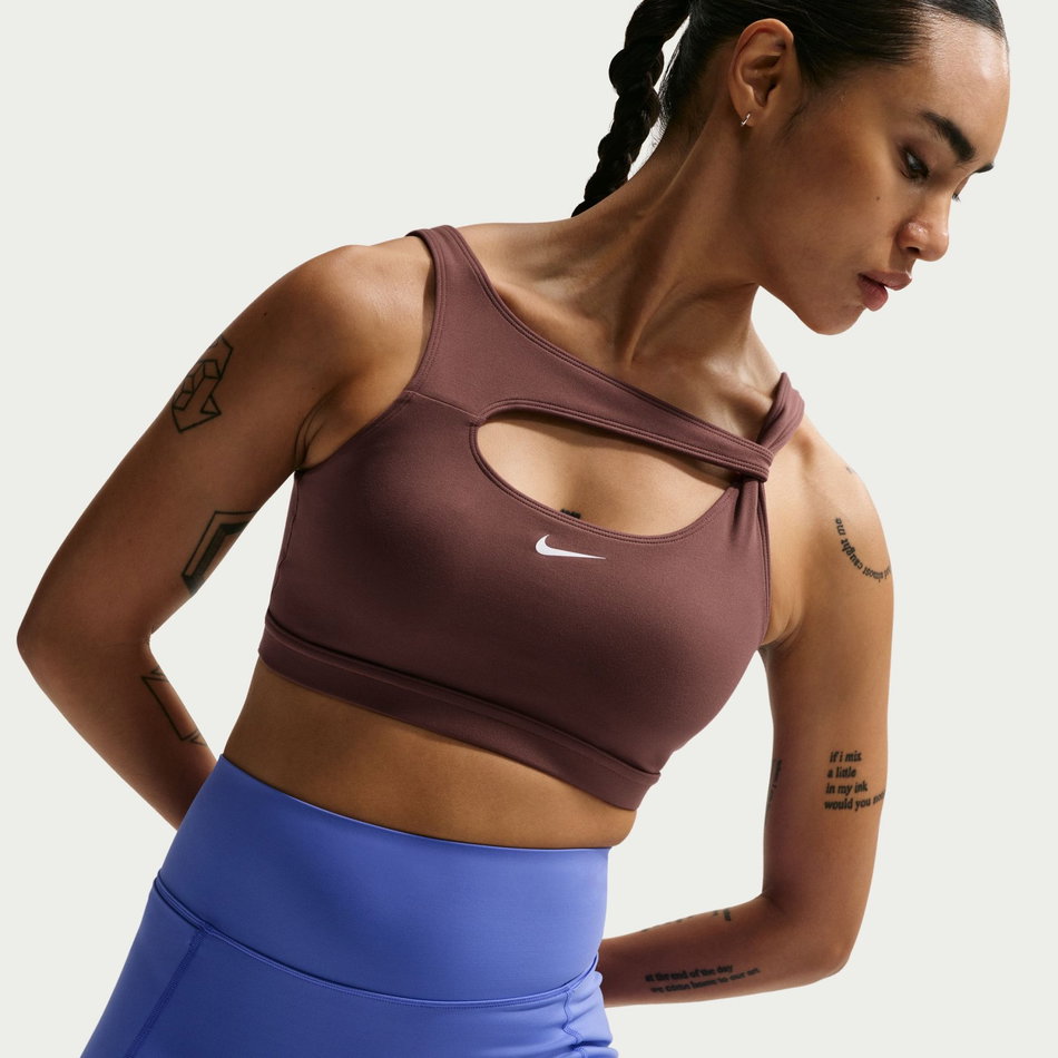 Nike One Bra Capsule Pedli Kadın Kahverengi Sporcu Sütyeni