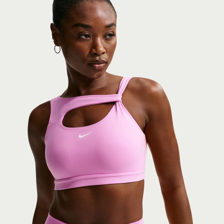 NIKE - Nike One Bra Capsule Pedli Kadın Pembe Sporcu Sütyeni