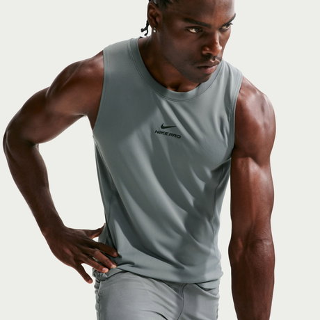 NIKE - Nike Pro Dri-FIT Npt Tank Erkek Gri Atlet