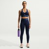 NIKE - Nike Pro Dri-FIT Sculpt Ms Bra Pedli Kadın Mavi Sporcu Sütyeni (1)