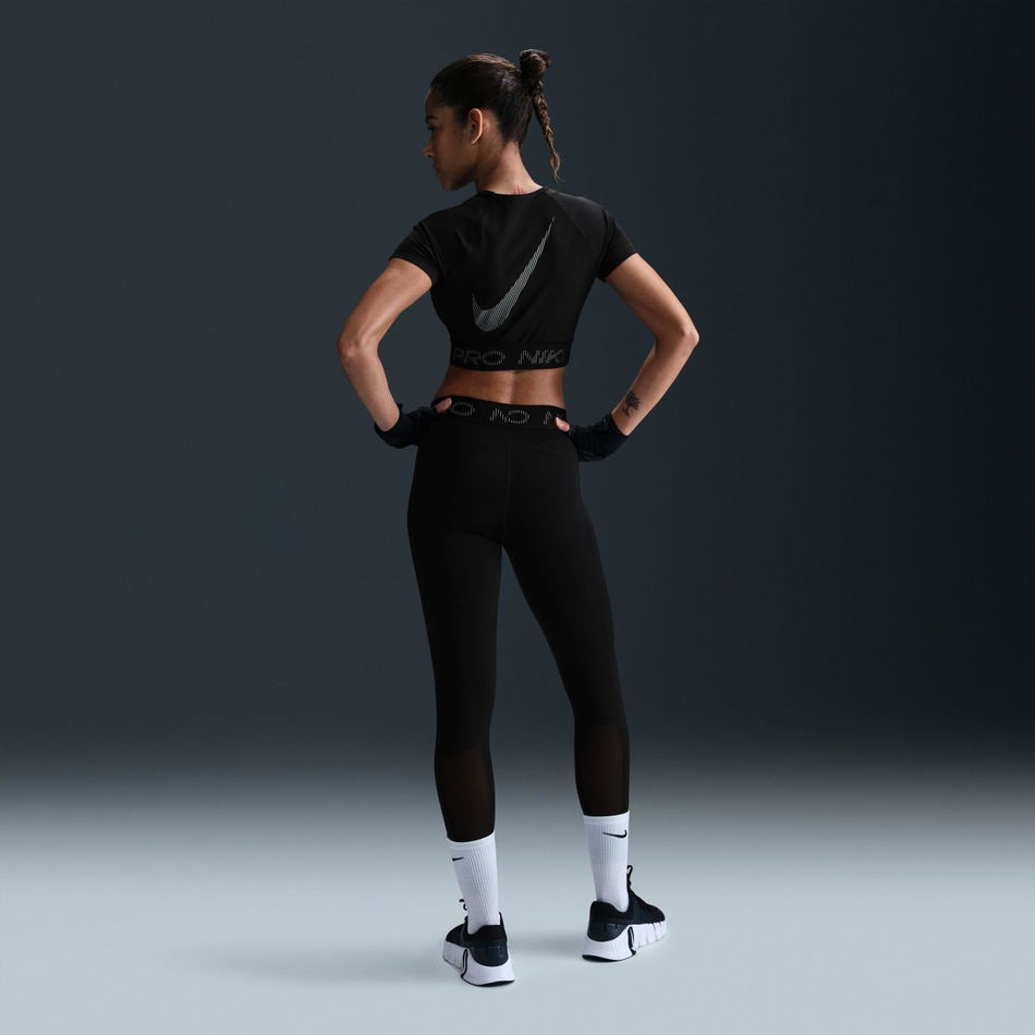 Nike Pro Dri-FIT Ss Crop Top GX Kadın Siyah Tişört