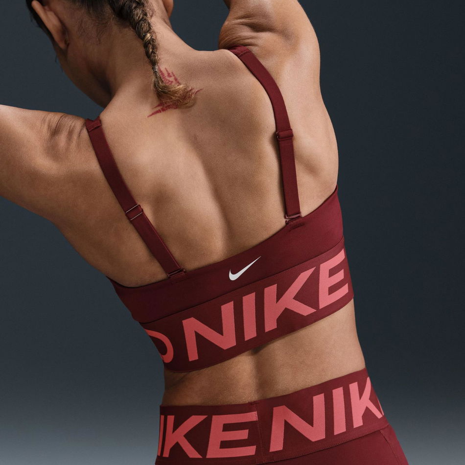 Nike Pro Indy Plunge Bra Bold Kadın Kırmızı Sporcu Sütyeni