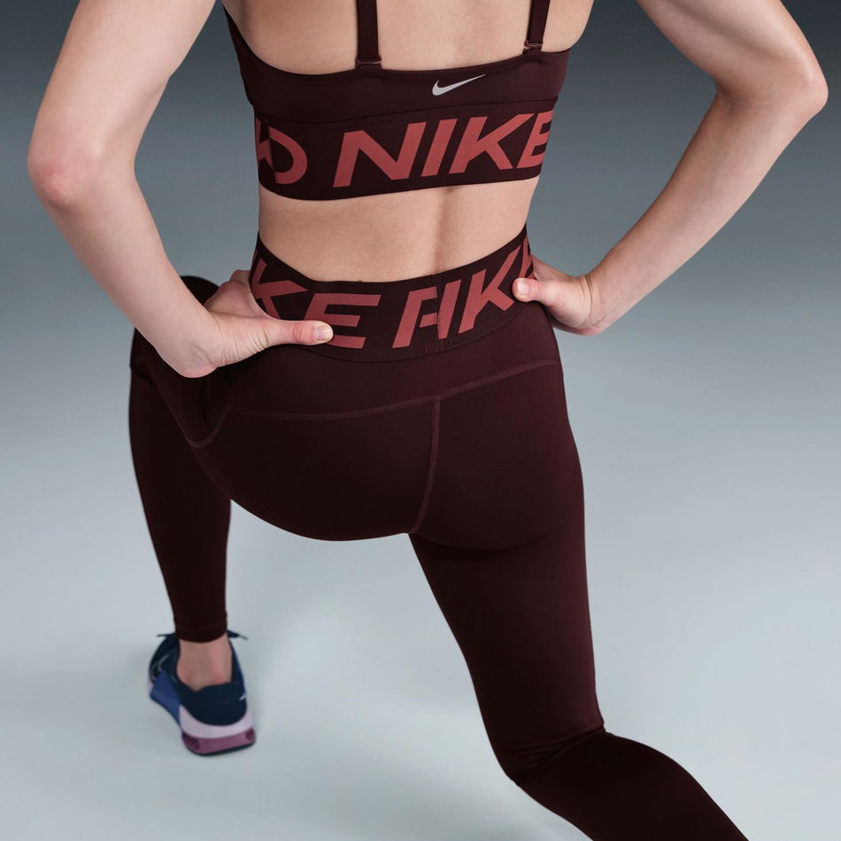 Nike Pro Sculpt Dri-FIT HR Tight Kadın Bordo Tayt