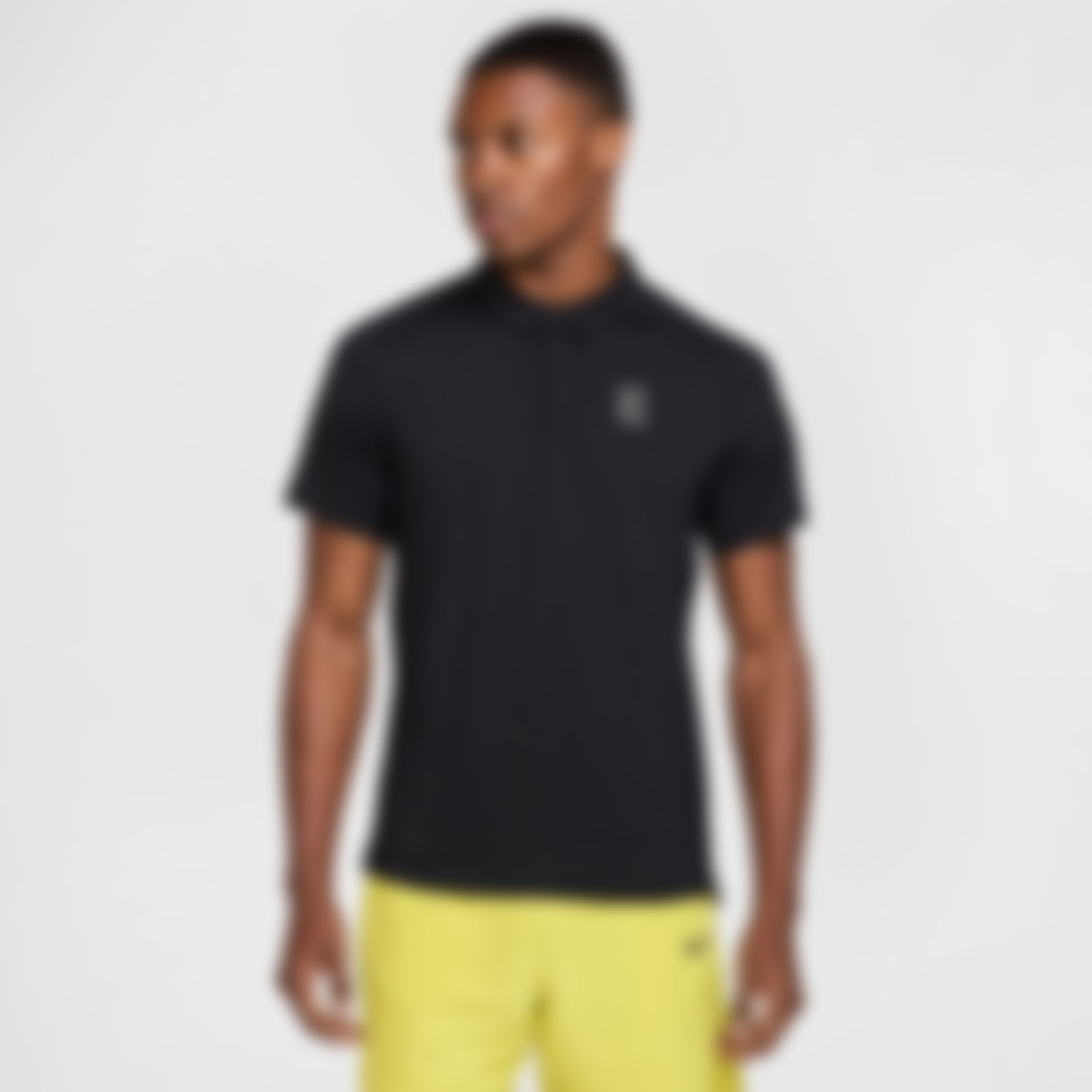 NIKE - NikeCourt Dri-FIT Advantage Polo Erkek Siyah Tişört