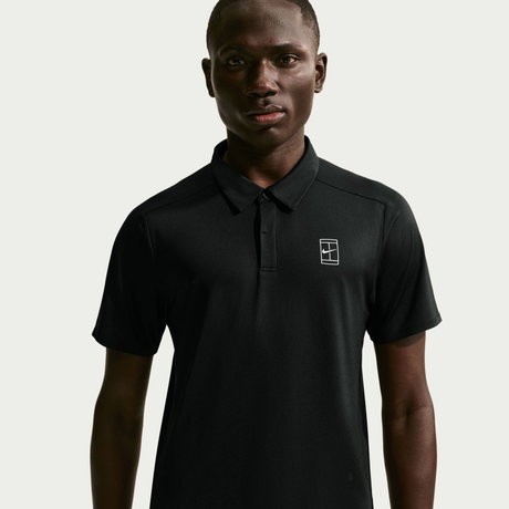 NIKE - NikeCourt Dri-FIT Advantage Polo Erkek Siyah Tişört (1)