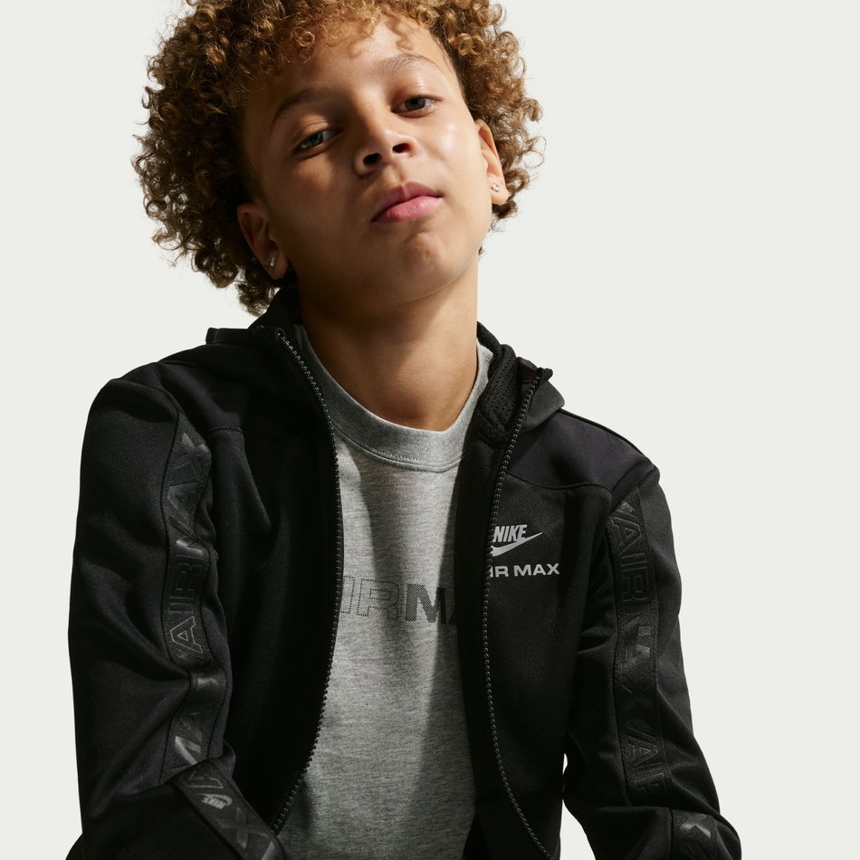 Nsw Air Max FZ Hoodie Çocuk Siyah Sweatshirt
