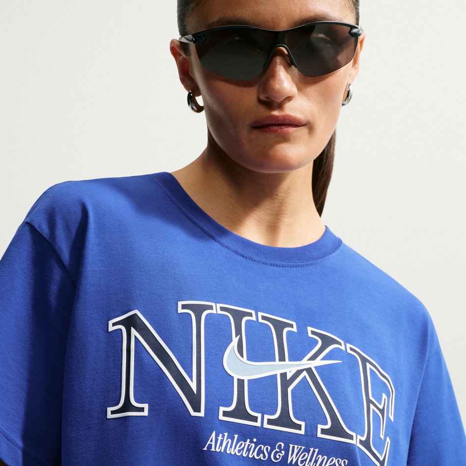 Nsw Classic Bf Tee Kadın Mavi Tişört
