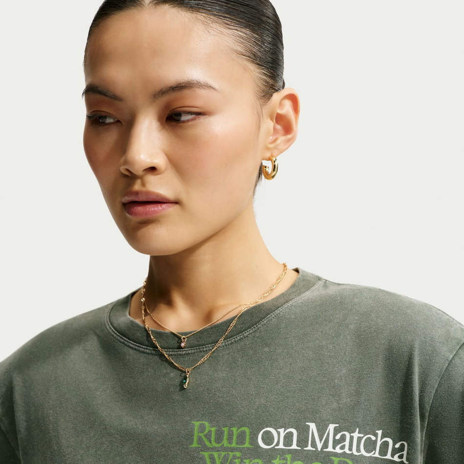 Nsw Classic Bf Tee Matcha Kadın Yeşil Tişört