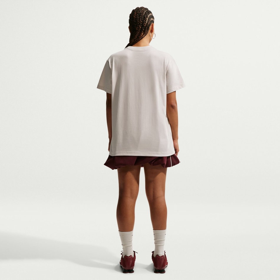 Nsw Classic Ss Tee Kadın Bej Tişört