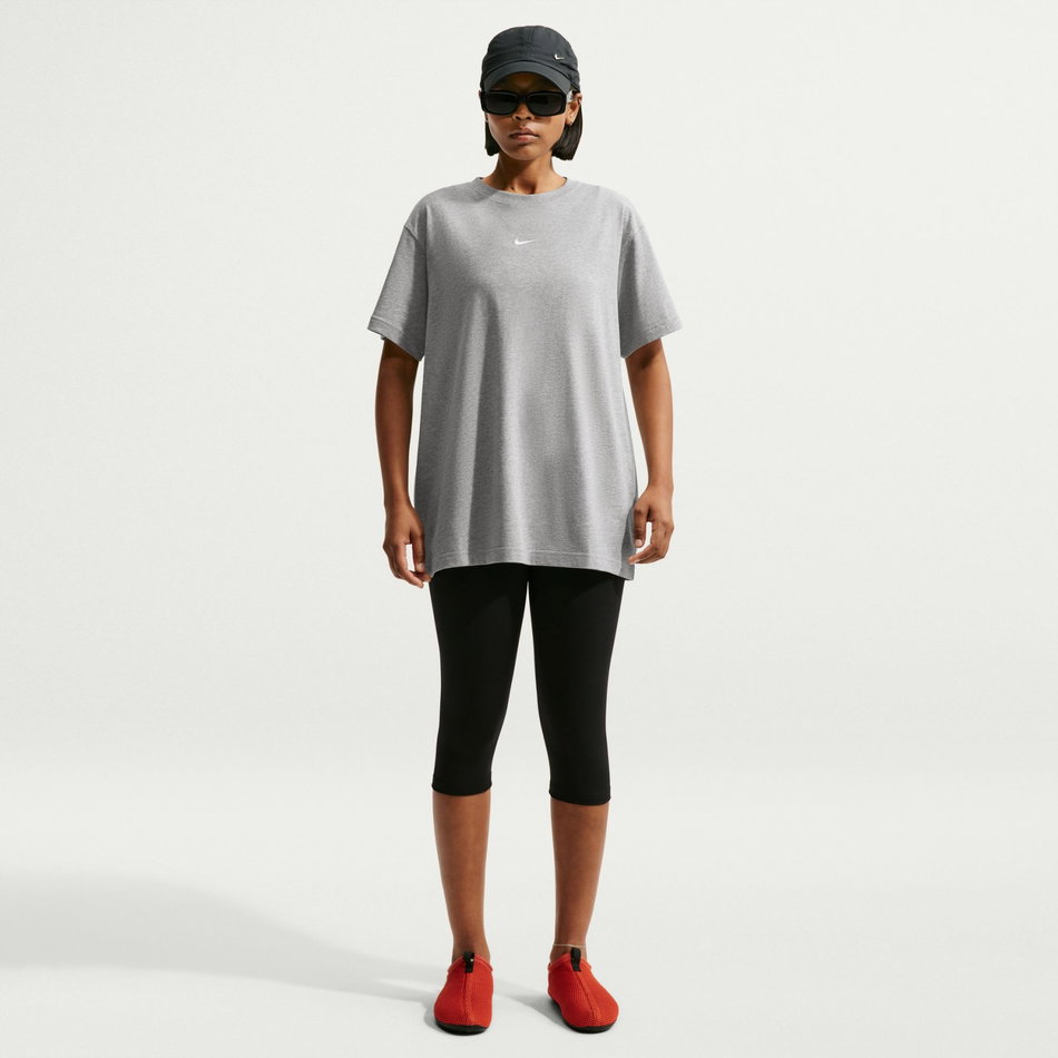 Nsw Classic Ss Tee Kadın Gri Tişört