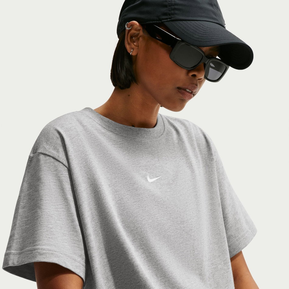 Nsw Classic Ss Tee Kadın Gri Tişört
