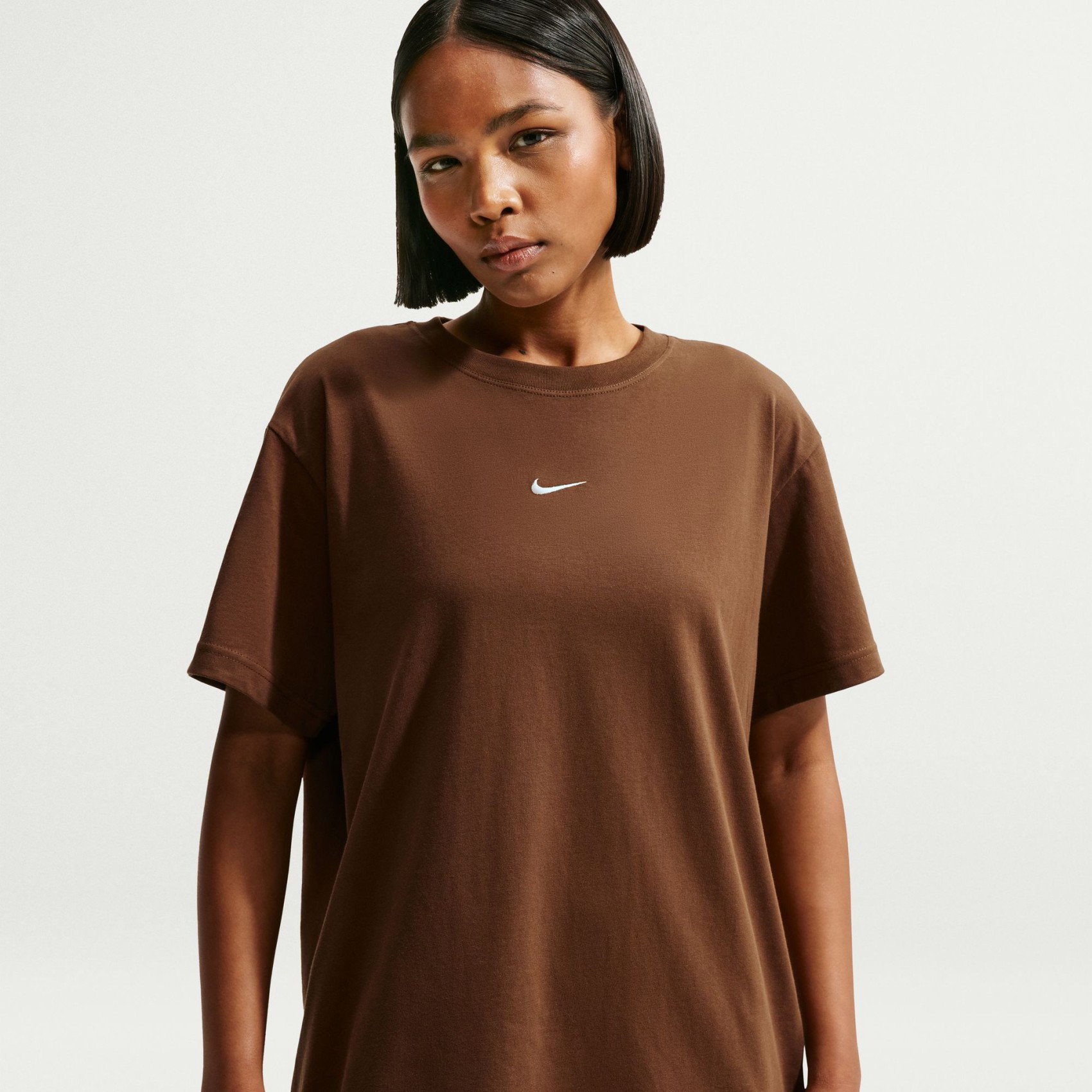 NIKE - Nsw Classic Ss Tee Kadın Kahverengi Tişört