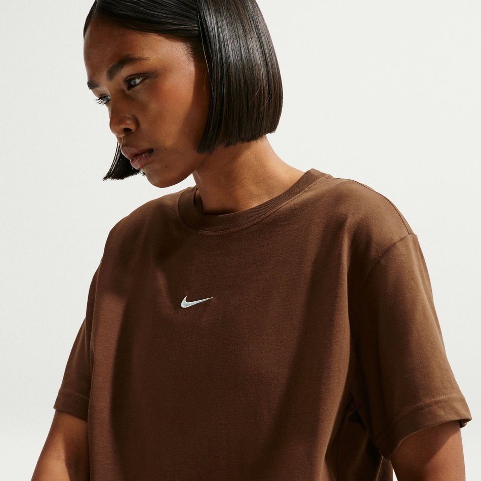 Nsw Classic Ss Tee Kadın Kahverengi Tişört
