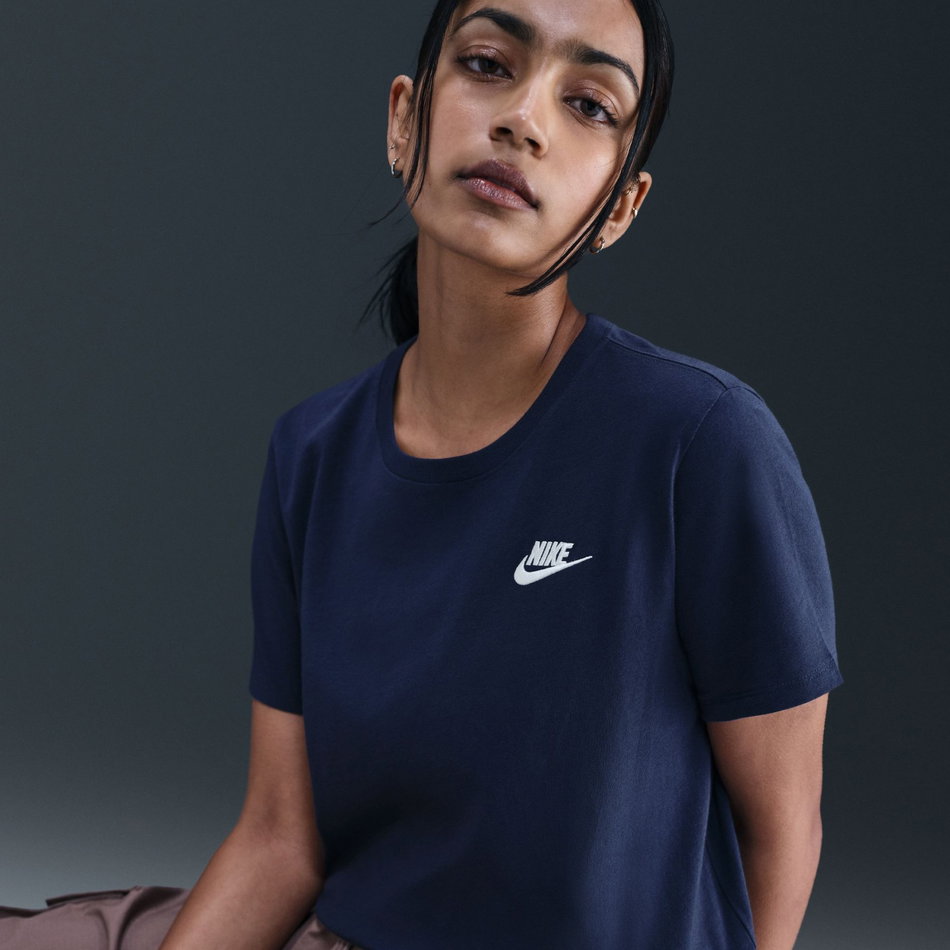 Nsw Club Ss Tee Kadın Mavi Tişört