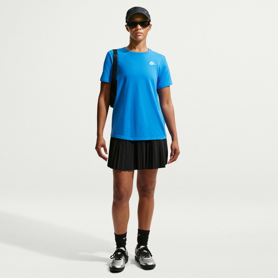 Nsw Club Ss Tee Kadın Mavi Tişört
