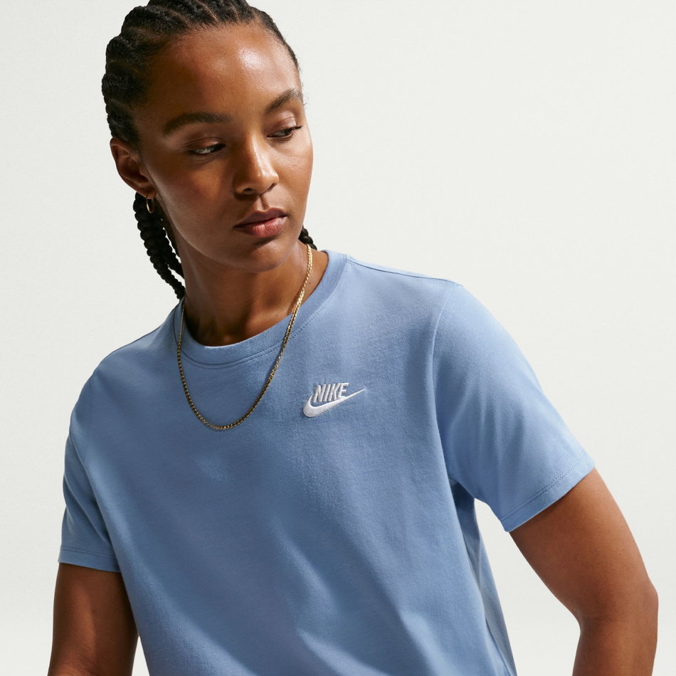 Nsw Club Ss Tee Kadın Mavi Tişört