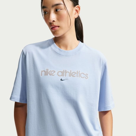 NIKE - Nsw Essential Ss Tee Boxy Kadın Mavi Tişört