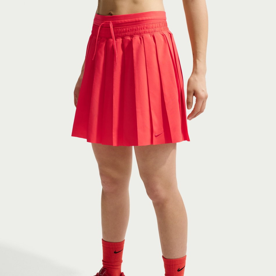 Nsw Knife Pleated Skirt Kadın Kırmızı Etek