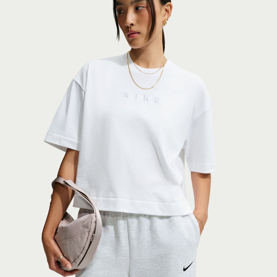 Nsw Luxe Boxy Tee Kadın Beyaz Tişört