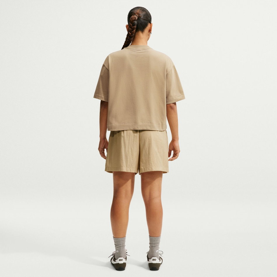 Nsw Luxe Boxy Tee Kadın Kahverengi Tişört