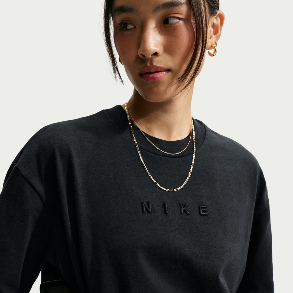 Nsw Luxe Boxy Tee Kadın Siyah Tişört