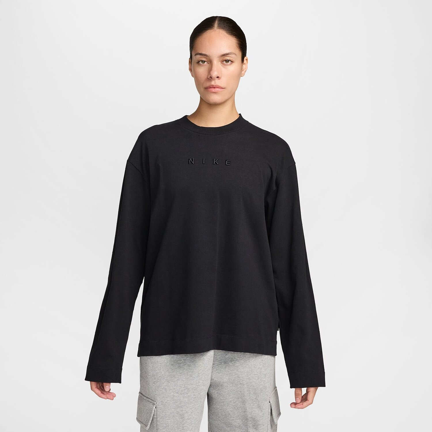 Женский свитшот Nike Nsw Luxe Ls Tee Relax
