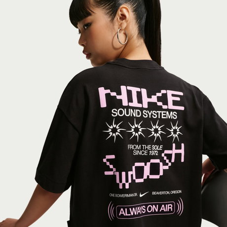 NIKE - Nsw Luxe Md Crop Tee Kadın Siyah Tişört