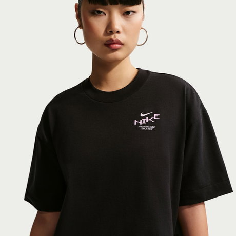 NIKE - Nsw Luxe Md Crop Tee Kadın Siyah Tişört (1)