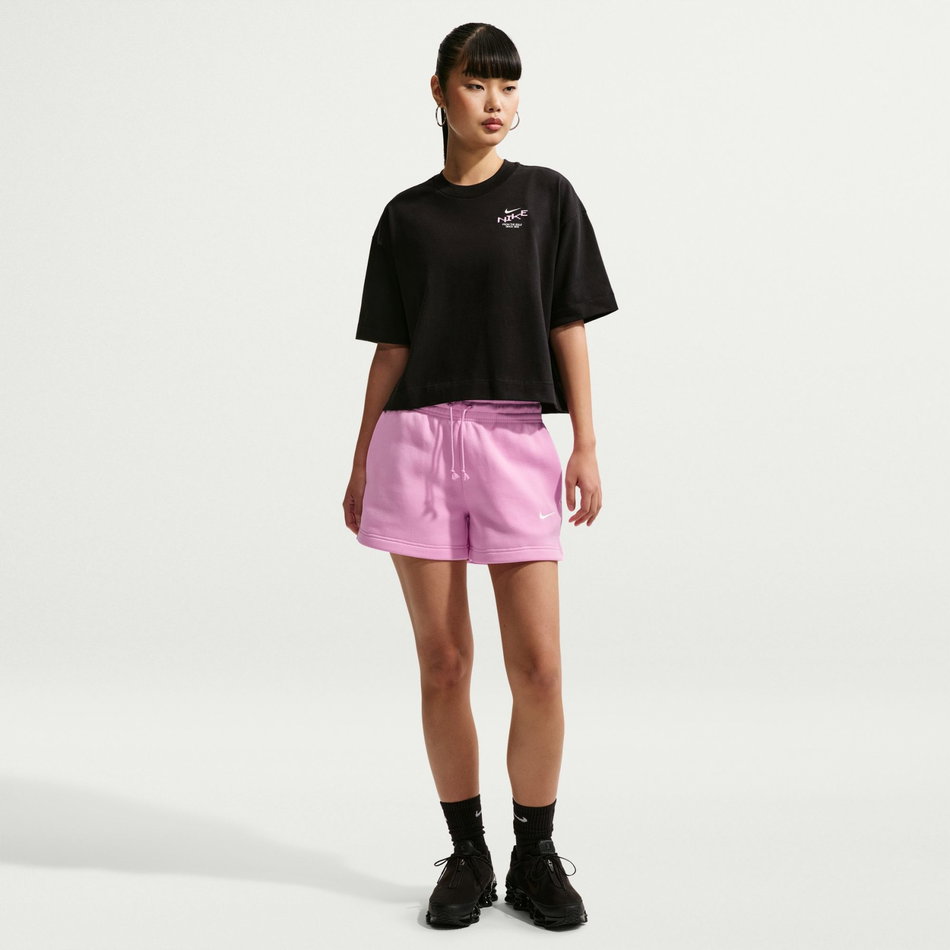 Nsw Luxe Md Crop Tee Kadın Siyah Tişört