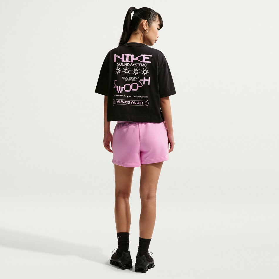 Nsw Luxe Md Crop Tee Kadın Siyah Tişört