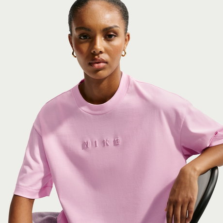 NIKE - Nsw Luxe Ss Tee Boxy Kadın Pembe Tişört