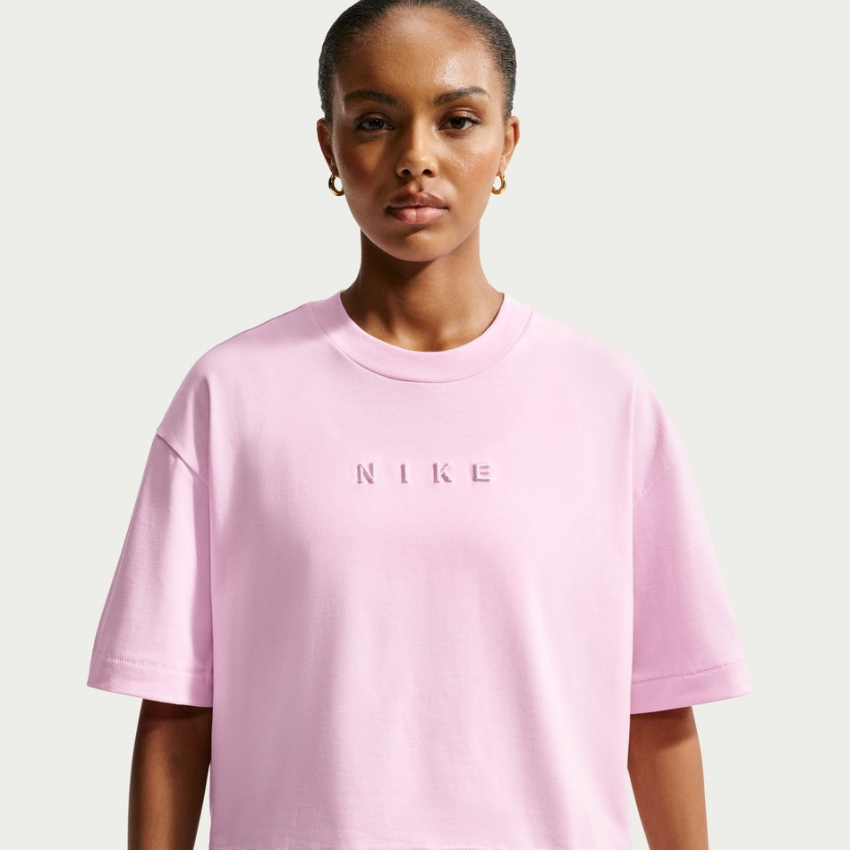 Nsw Luxe Ss Tee Boxy Kadın Pembe Tişört