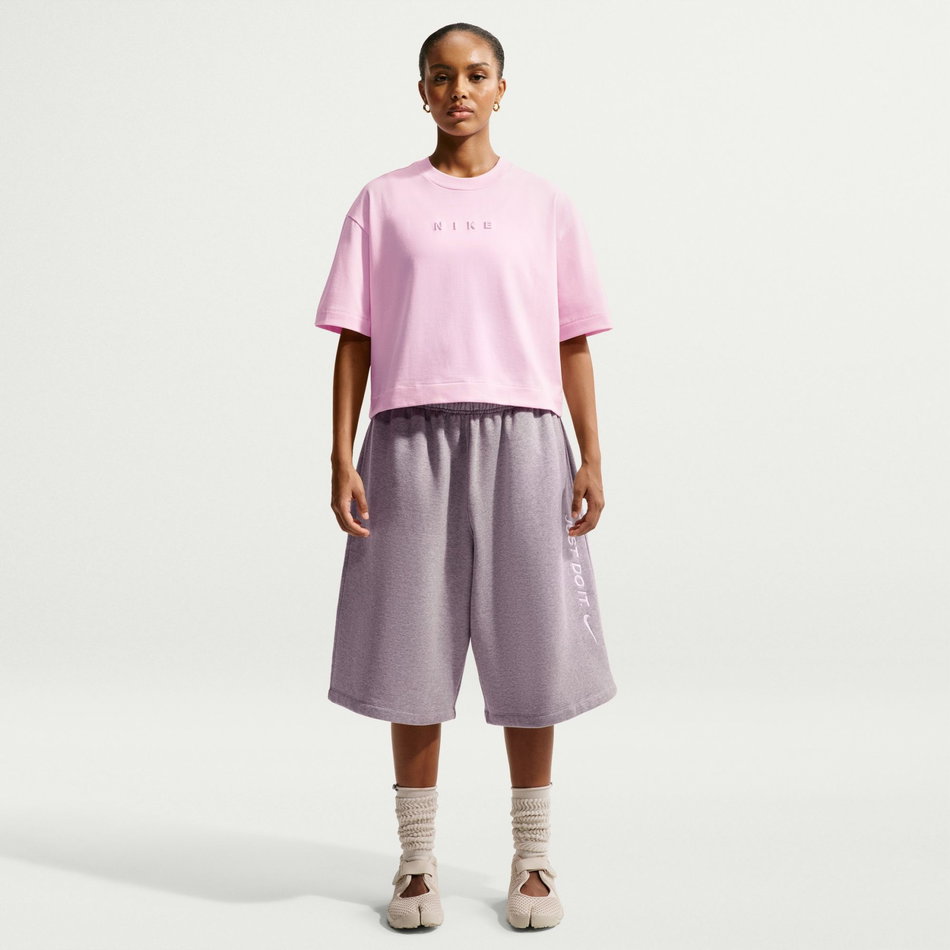 Nsw Luxe Ss Tee Boxy Kadın Pembe Tişört