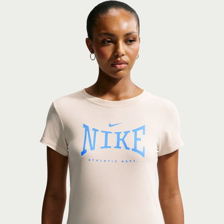 NIKE - Nsw Mod Crop Athletic League Tee Kadın Bej Tişört
