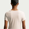 NIKE - Nsw Mod Crop Athletic League Tee Kadın Bej Tişört (1)