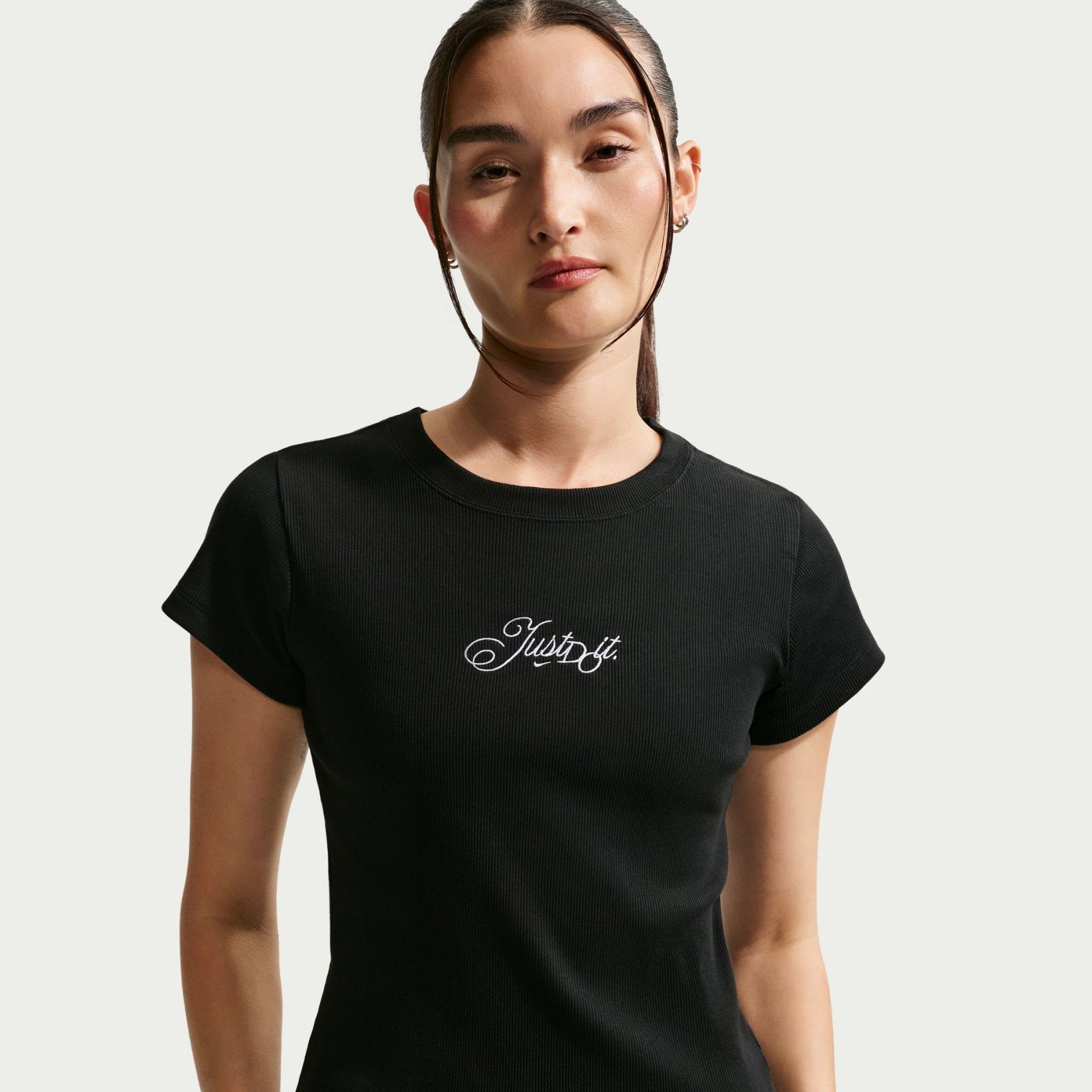 NIKE - Nsw Rib Mod Crop Jdi Tee Kadın Tişört