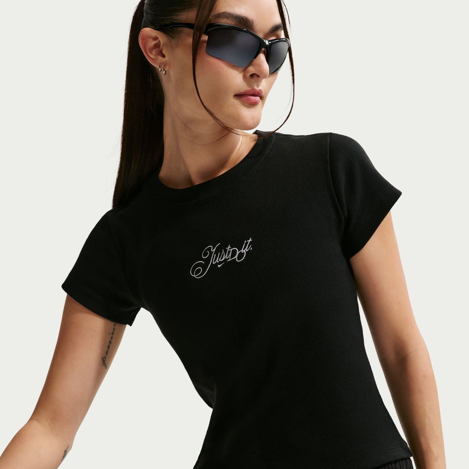 Nsw Rib Mod Crop Jdi Tee Kadın Tişört