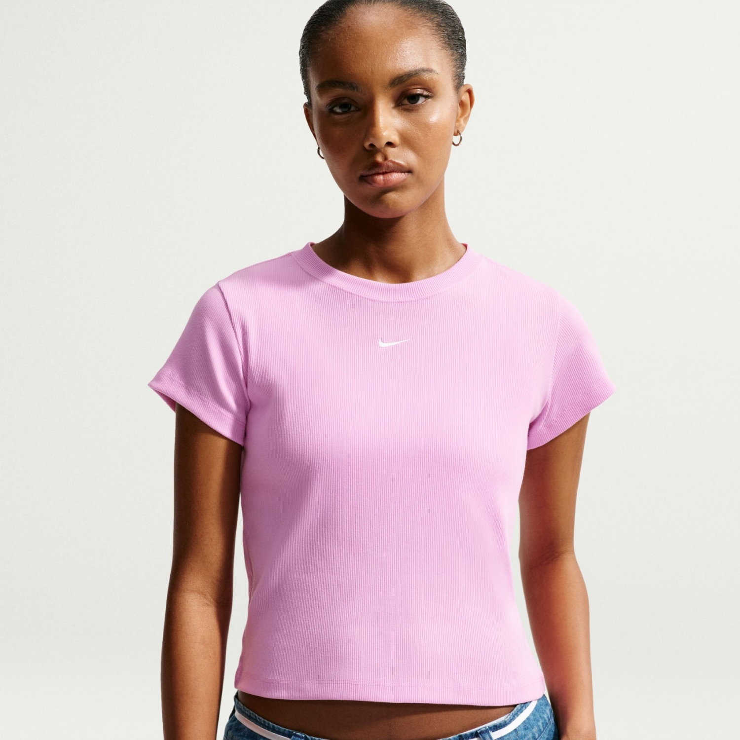 Женская футболка Nike Nsw Rib Tight Ss Tee