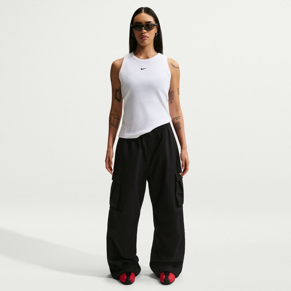 Nsw Rib Tight Tank Kadın Beyaz Atlet