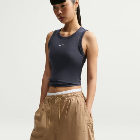 NIKE - Nsw Rib Tight Tank Kadın Gri Atlet