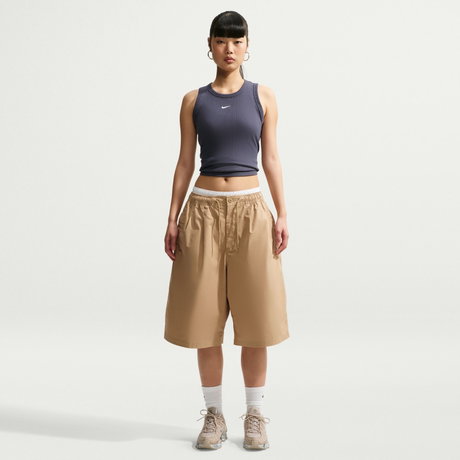 NIKE - Nsw Rib Tight Tank Kadın Gri Atlet (1)