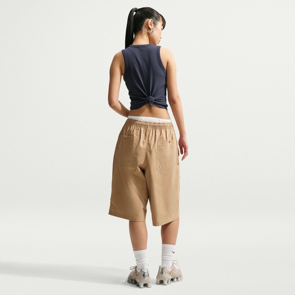 Nsw Rib Tight Tank Kadın Gri Atlet