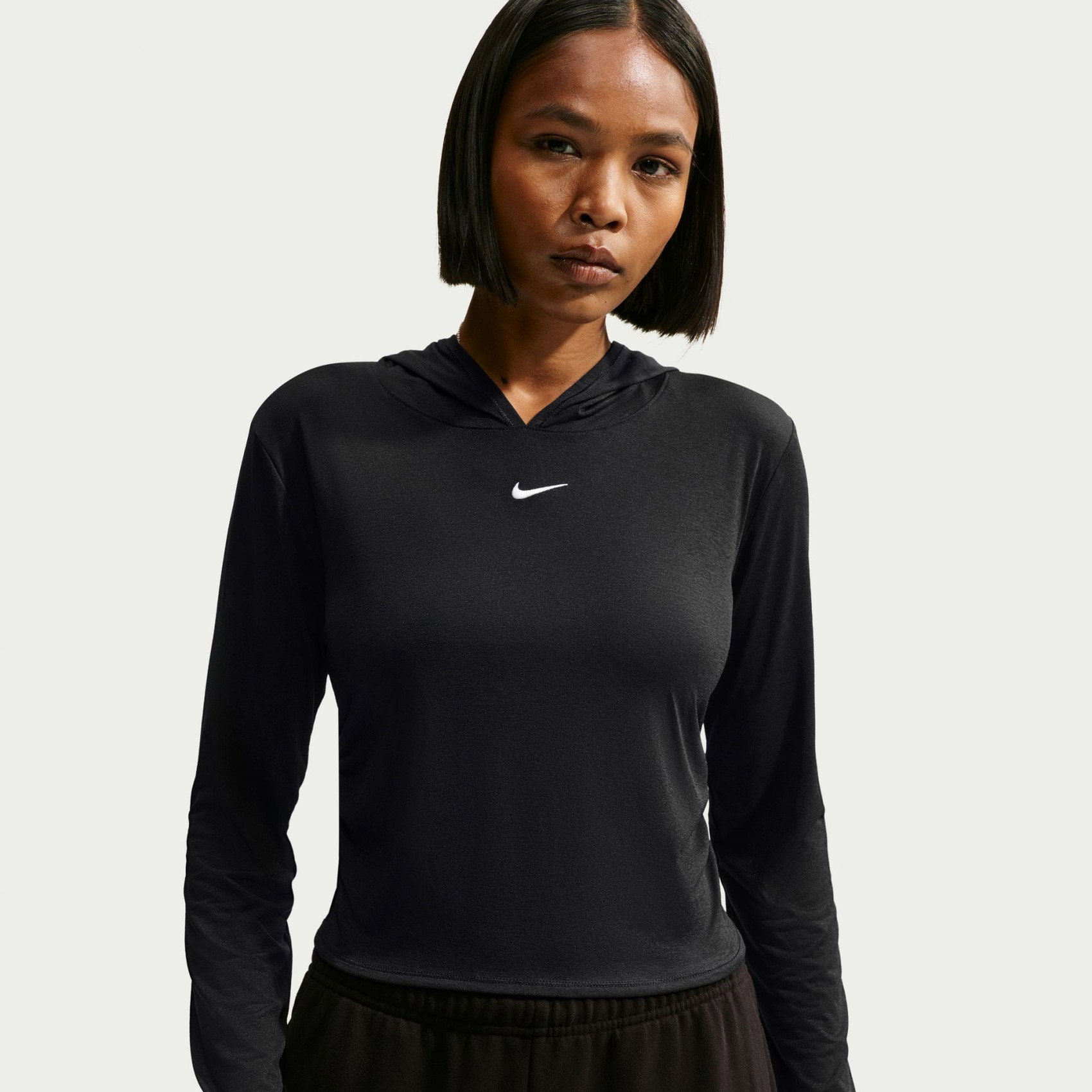 Женский свитшот Nike Nsw Sheer Slub Hooded Ls Top