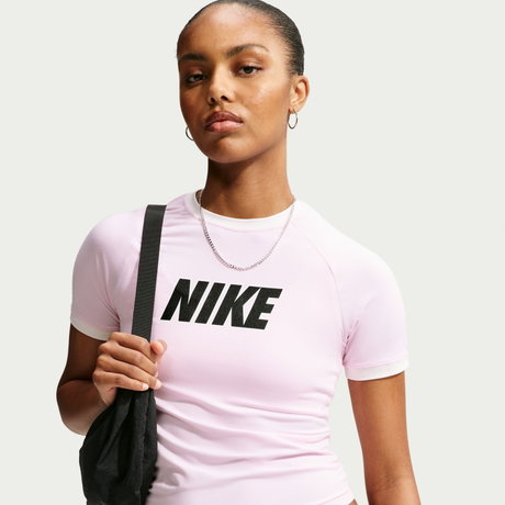 NIKE - Nsw Ss Fitted Top Kadın Pembe Tişört