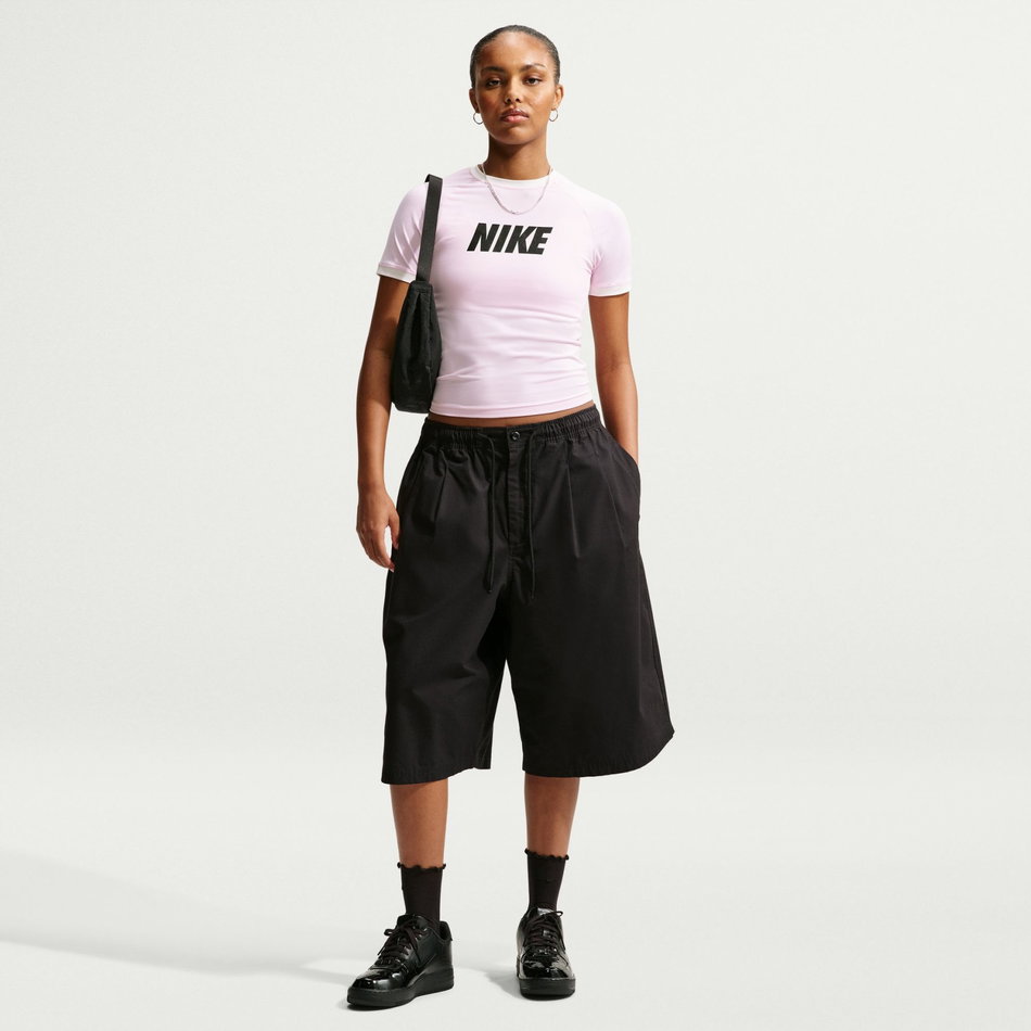 Nsw Ss Fitted Top Kadın Pembe Tişört