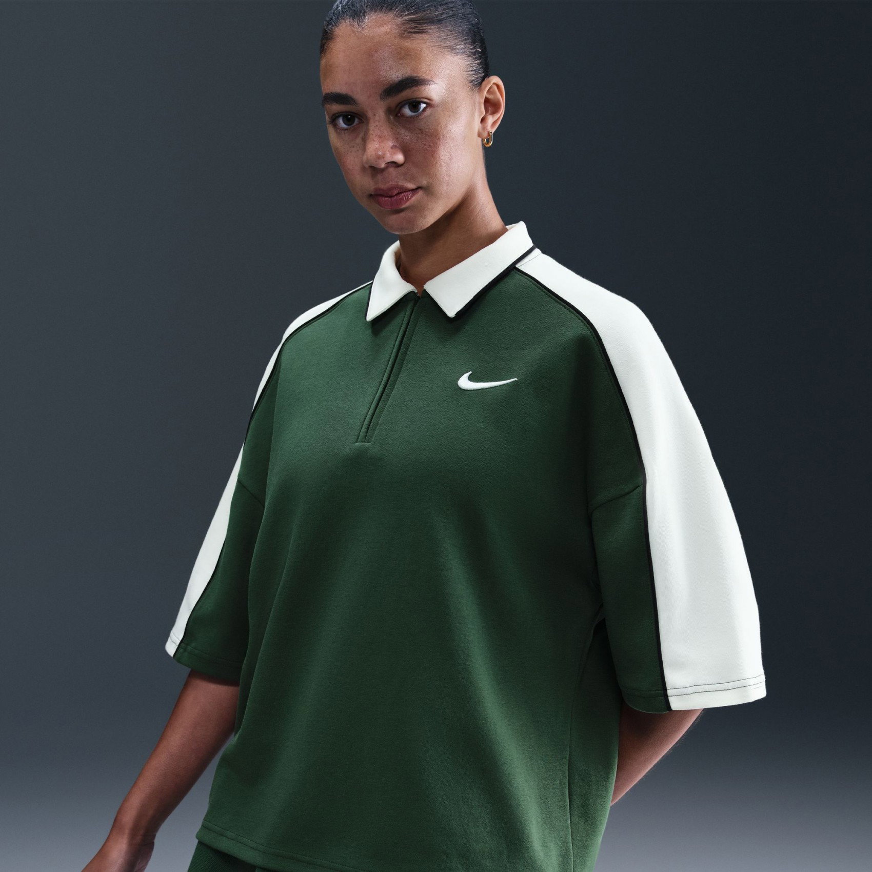 NIKE - Nsw Ss Polo Kadın Yeşil Tişört