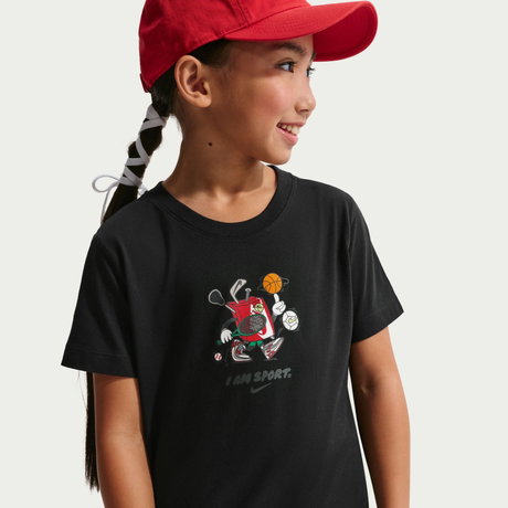 NIKE - Nsw Tee Boxy Çocuk Siyah Tişört