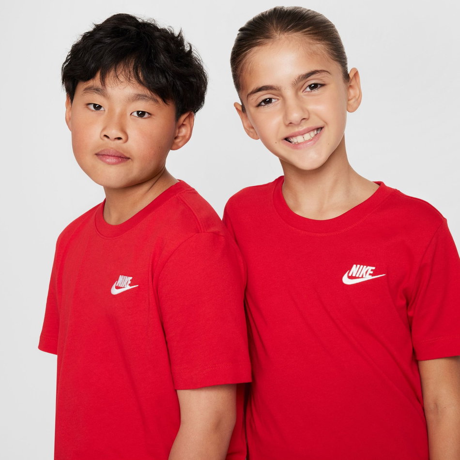 Nsw Tee Emb Futura Çocuk Kırmızı Tişört