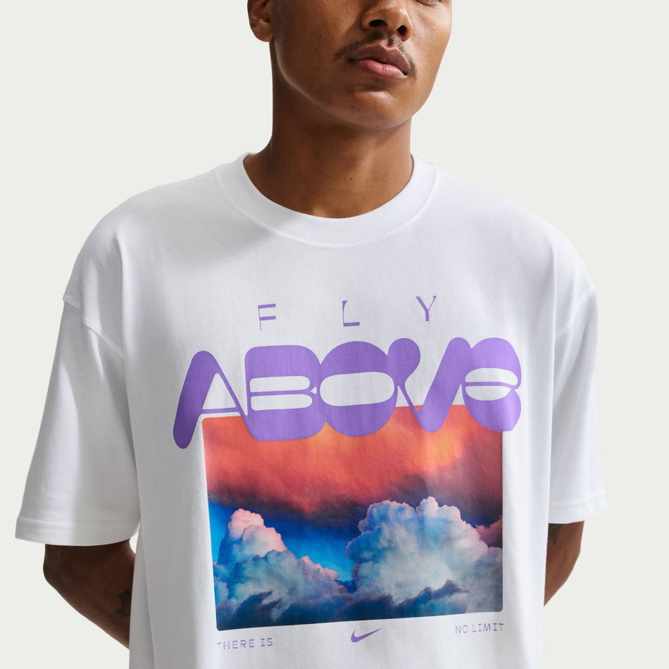 Nsw Tee Fly Above Erkek Beyaz Tişört
